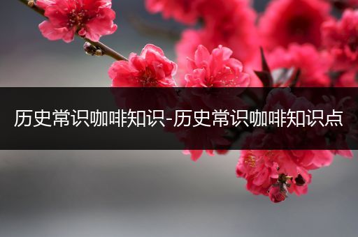 历史常识咖啡知识-历史常识咖啡知识点