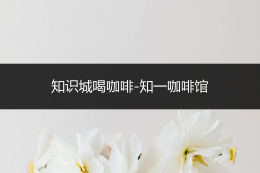 知识城喝咖啡-知一咖啡馆