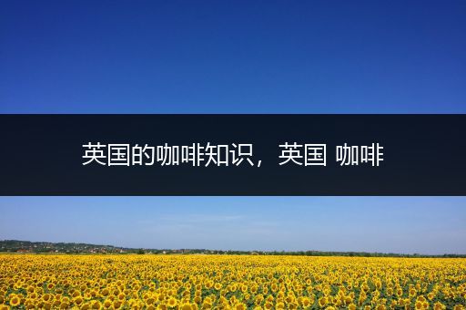 英国的咖啡知识，英国 咖啡