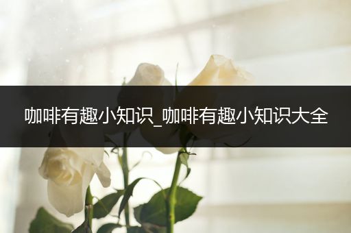 咖啡有趣小知识_咖啡有趣小知识大全