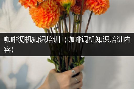 咖啡调机知识培训（咖啡调机知识培训内容）