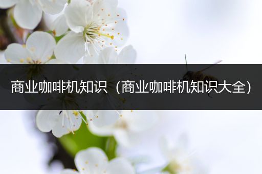 商业咖啡机知识（商业咖啡机知识大全）