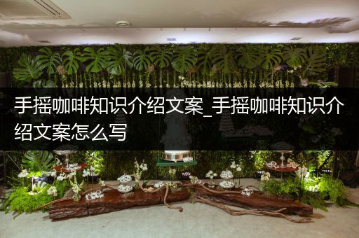 手摇咖啡知识介绍文案_手摇咖啡知识介绍文案怎么写